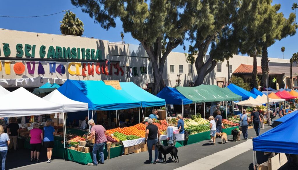 Farmer's market in Whittier CA