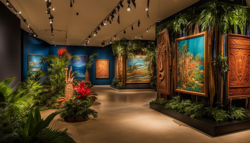 Pacific Island art exhibit