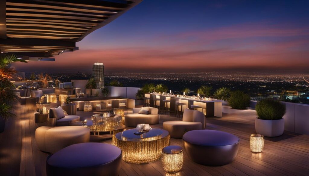rooftop bar in Beverly Hills