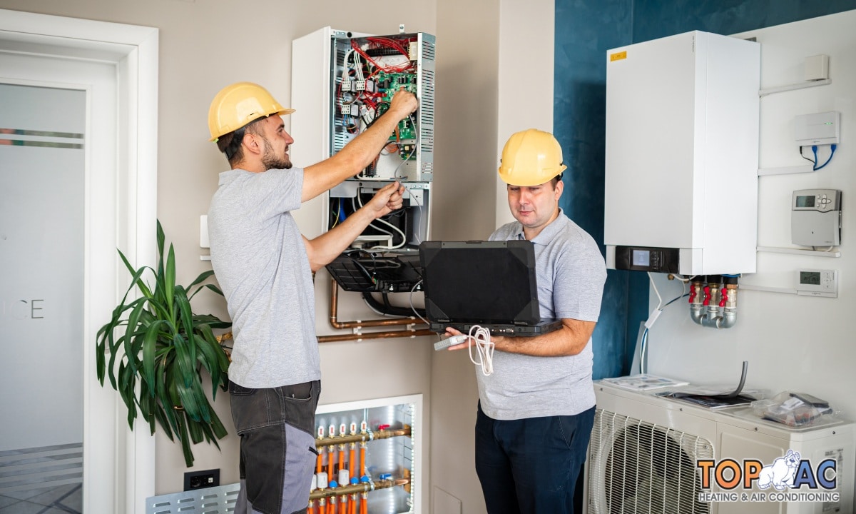 Professional HVAC technician providing service in Los Angeles.