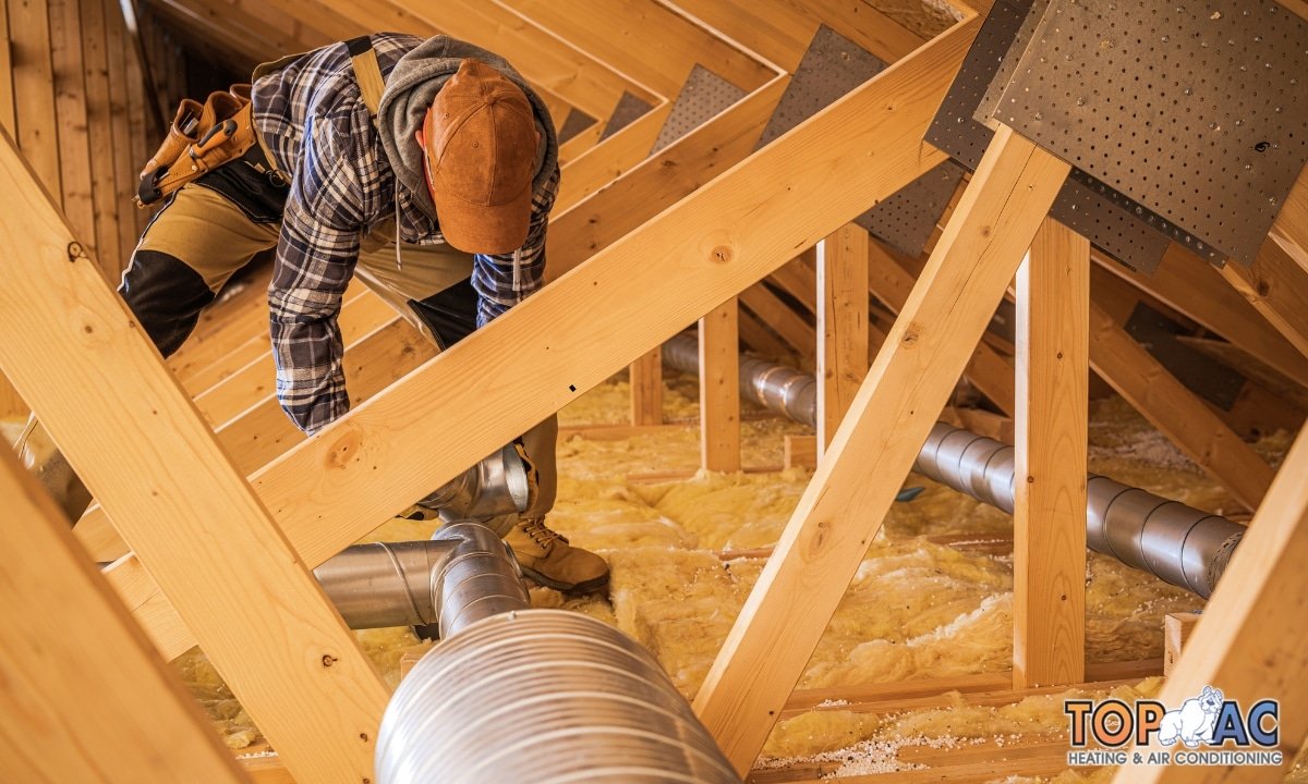 Professional ductwork inspection in Los Angeles to diagnose HVAC system issues.