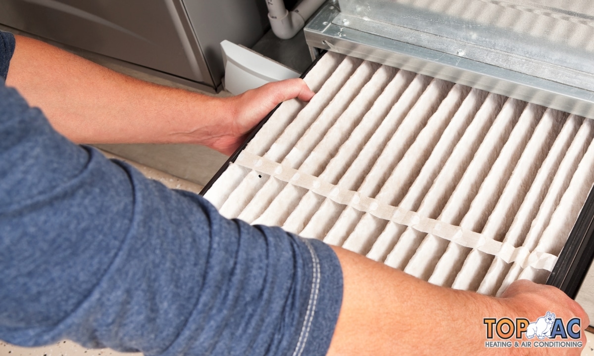 Installation of a new high-efficiency furnace in Los Angeles home.