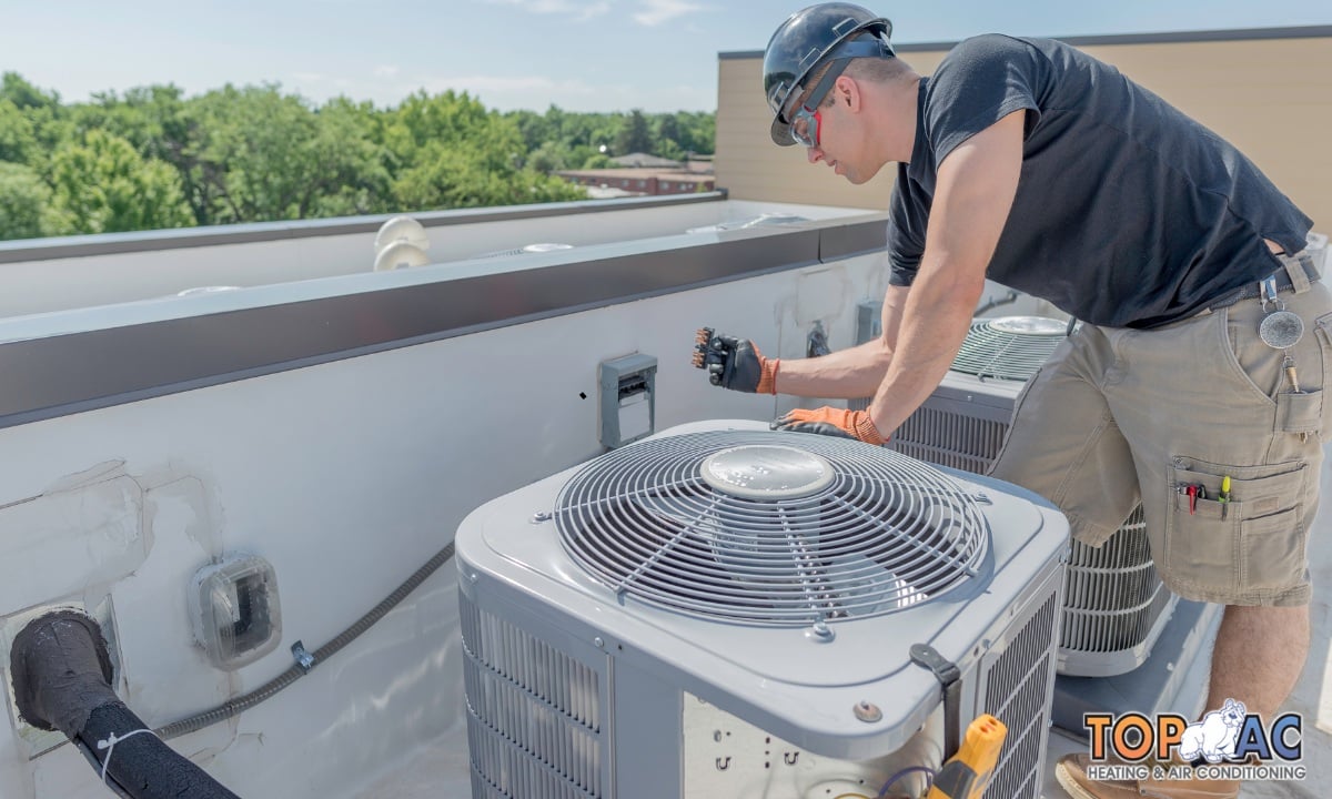 Professional HVAC technician providing service in Los Angeles.