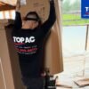 HVAC technician servicing a duplex system in North Hills, CA