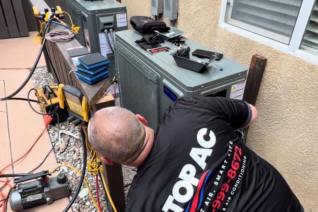 Commercial HVAC installation by TOP AC technicians