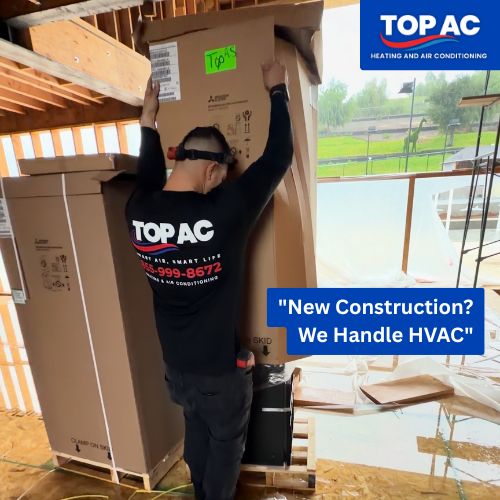 TOP AC technician completing an HVAC repair for a Thousand Oaks CA home