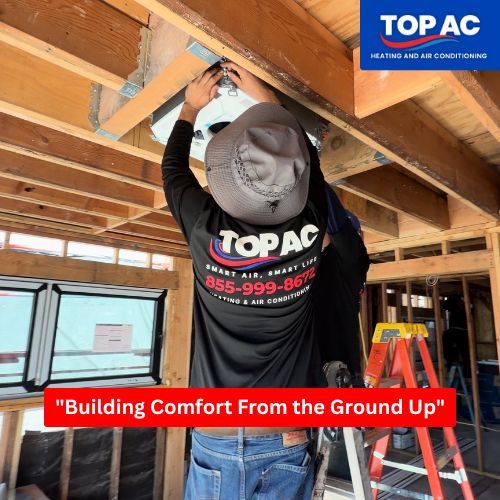 TOP AC technician completing an HVAC repair for a Studio City CA home