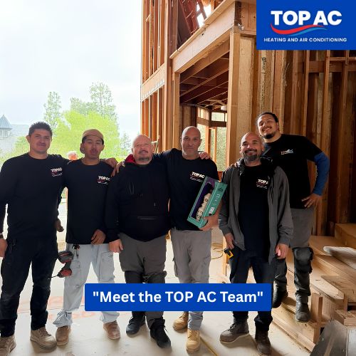 TOP AC technician completing an HVAC repair for a Calabasas CA home